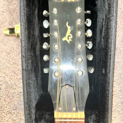 Hy-Lo Model 642 12-String Acoustic Guitar Made in Japan w/ Hard Case image 4