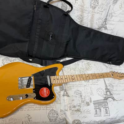 2021 Squier Paranormal Offset Telecaster Butterscotch Blonde NEVER OWNED Excellent Plus Condition Factory Plastic Fender Gigbag image 4