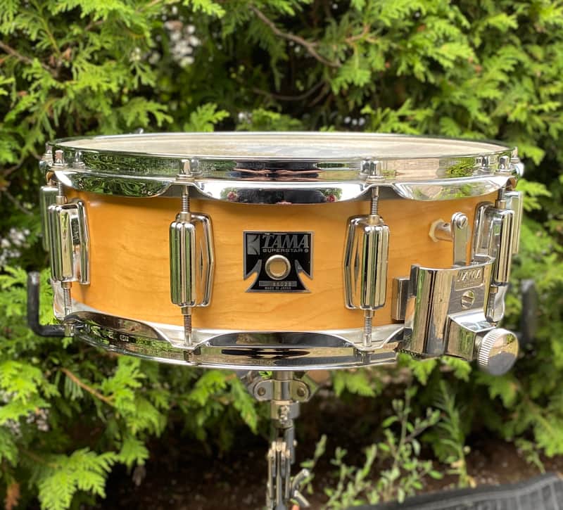 Tama 14x5 King Beat Superstar KG NO. 9605 in Natural Maple Snare Drum Made in Japan Vintage 70s 80s Kingbeat image 1