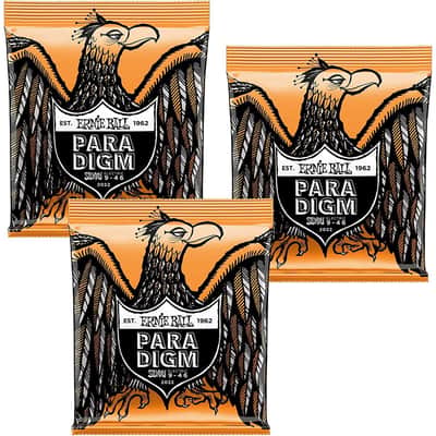 Ernie Ball Guitar Strings Hybrid Slinky 2022 Paradigm Electric Single 3 Pack image 1