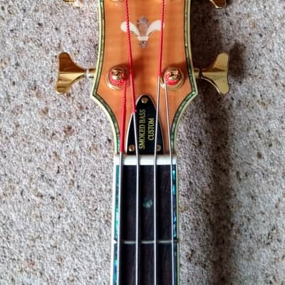 Peerless Smoked Bass Custom 2014 Flame Maple Natural Gloss, plus fitted hard case. image 7