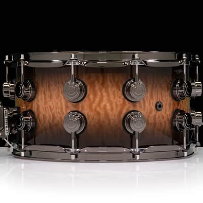 DW Collector's Series 7x14 Moabi on Maple Mahogany Shell - Candy Black image 3
