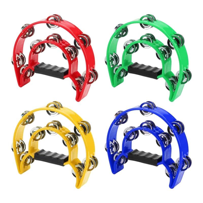 2025 Unbranded 4 Pcs 230 X 200 X 48Mm Double Row Tambourine, H...