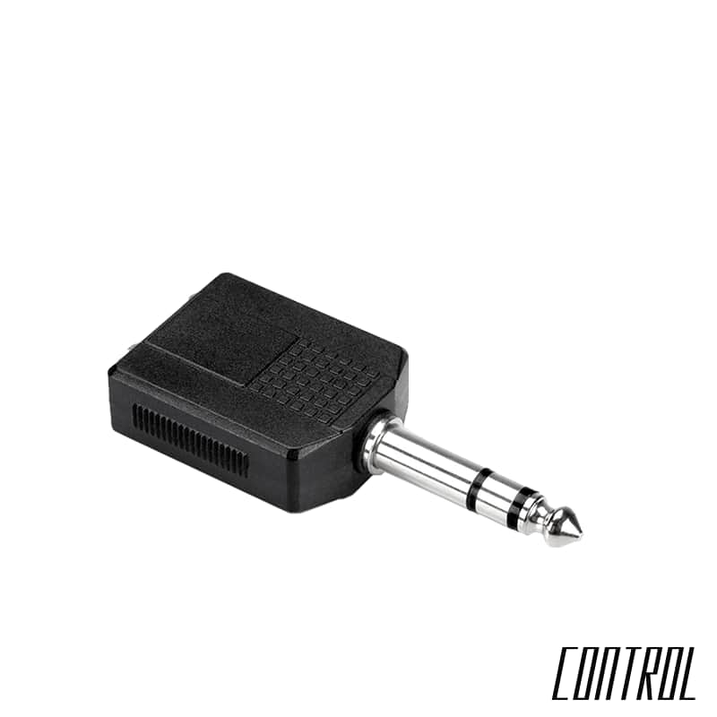 Hosa GPP-359 Dual 1/4 in TRS to 1/4 in TRS Adapter image 1