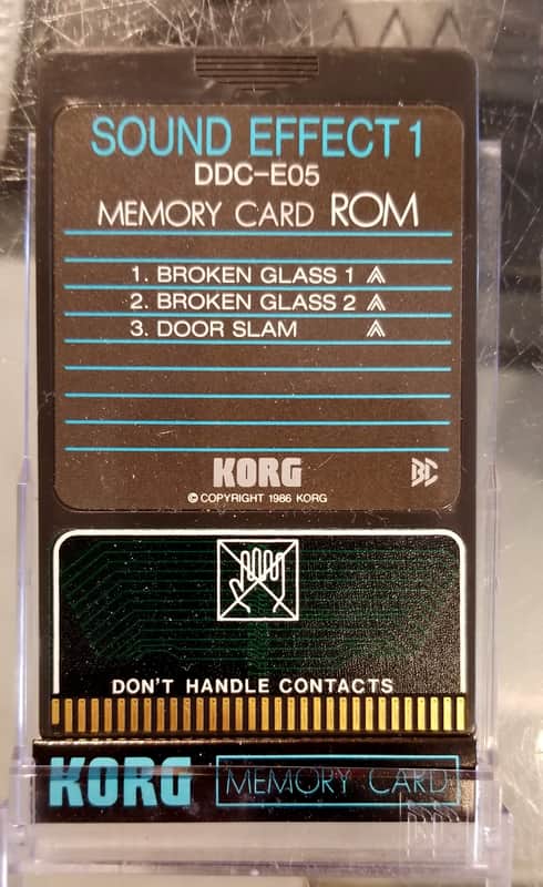 Korg DDC-E05 Sound effect 1 ROM Drum Machine Card image 1