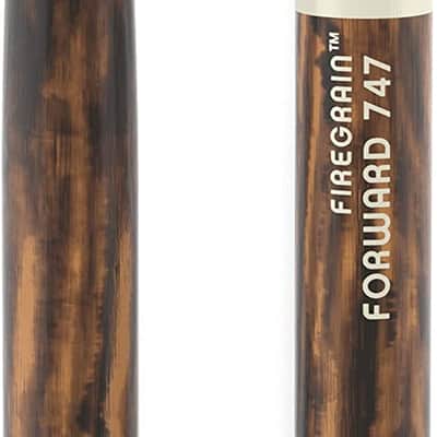 ProMark Classic Forward 747 Drumsticks - FireGrain Lacquer Finish, Oval Wood Tip image 2