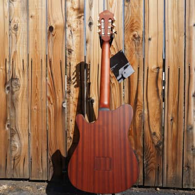 IBANEZ FRH10N IBF Indigo Blue Metallic Flat 6-String Classical Electric Guitar image 3