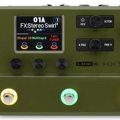 Line 6 Line 6 HX Stomp Guitar Multi-effects Floor Processor NEW - Olive Green image 1