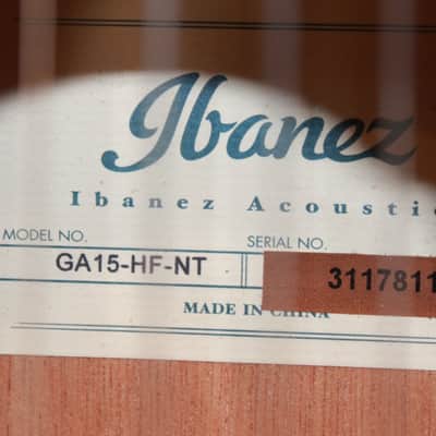 Ibanez Half-Size Classical Guitar GA15-HF-NT (Used) image 3
