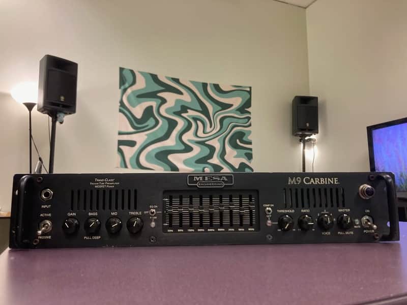 Mesa Boogie M9 Carbine 600-Watt Rackmount Bass Amp Head 2009 - 2017 - Black image 1
