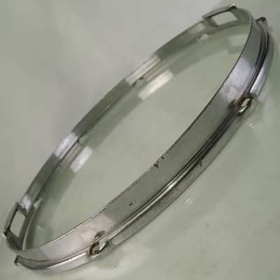 *Slingerland 15" Radio King Resonant Snare Drum Rim/Hoop Chrome Rivets Brass COB image 2