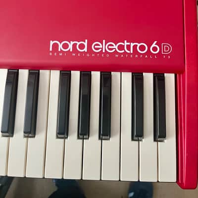 Nord Electro 6D SW73 Semi-Weighted 73-Key Digital Piano 2018 - 2022 - Red image 2