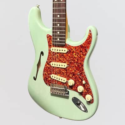 Fender American Professional II Stratocaster Thinline Limited-Edition Electric Guitar 2024 - Transparent Surf Green image 3