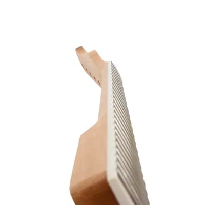 Left-Hand 24.75" Guitar Neck – 22 Fret Mahogany with Rosewood Fretboard & Block Inlays, Bolt-On image 7