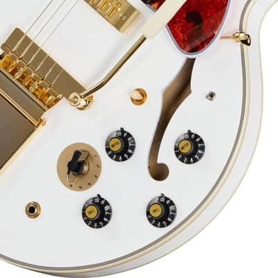 Epiphone Alex Lifeson 1976 ES-355 Custom, Alpine White image 5