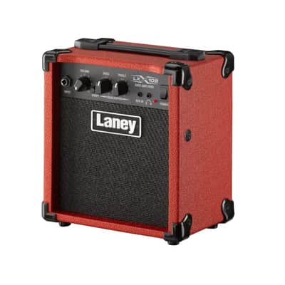 Laney LX10B-RED 10-Watt Bass Practice Combo Amp With Shape Switch Aux Input Headphone Jack Red image 2