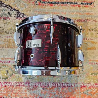 Sonor Teardrop 20-16-13-12" Drum Kit in Ruby Pearl 6-ply Beech image 22