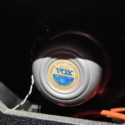 Vox AC-30/6 Twin Top Boost 3-Channel 30-Watt 2x12" Guitar Combo 1963 - 1965 - Black with Brown Diamond Cloth image 7