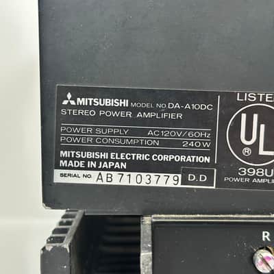 Mitsubishi DA-A10DC RARE Stereo Power Amplifier Amp image 10