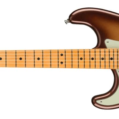 Fender American Ultra Stratocaster Left-Hand Guitar, Maple Fingerboard, Mocha Burst w/ Deluxe Hardshell Case image 3