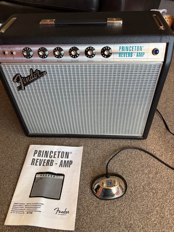 Fender '68 Custom Princeton Reverb-Amp 12-Watt 1x10" Guitar Combo 2013 - Present - Black image 1