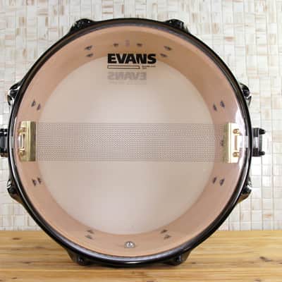 Click Custom 10ply Maple 6x12 Snare Drum White Ripple Finish image 9