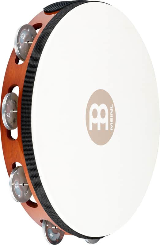 MEINL Percussion Traditional Wood Series Headed Tambourine - 10" image 1