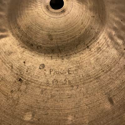 Paiste Sound Creation 14 Dark Heavy Hi Hats Cymbals 1980s                    Vintage 602 hat image 6