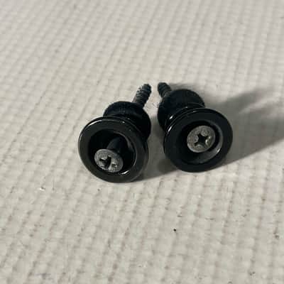 2000's Japan Jackson DXMG & Dinky Guitar Factory Black Oversize Strap Buttons image 1