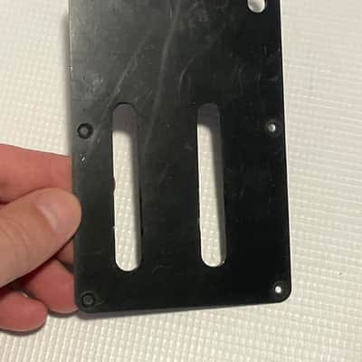 2010's Indonesian Ibanez RG Series Edge III Guitar Black Factory Tremolo Cavity Backplate image 2