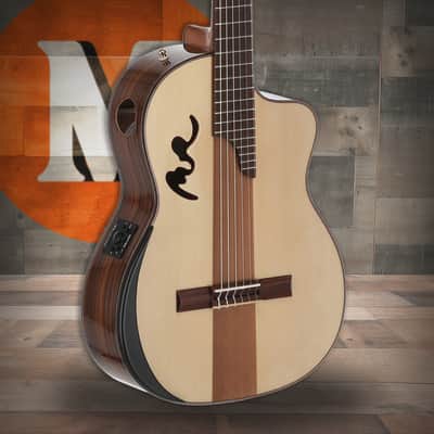 Manuel Rodriguez Cortado Santo Rosewood 4/4 Gloss E-Acoustic Cutaway (501462) image 1