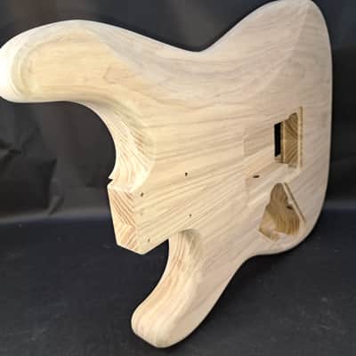 Unfinished Ash HxS guitar body - for Fender Strat Stratocaster neck Floyd Rose J2516 image 7