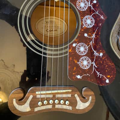 Jumbo Epiphone By Gibson EJ-200CE 1990s -2000s - Black image 6