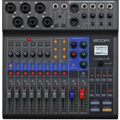 Zoom LiveTrak L-8 8 Channel Portable Digital Mixer And Recorder image 2