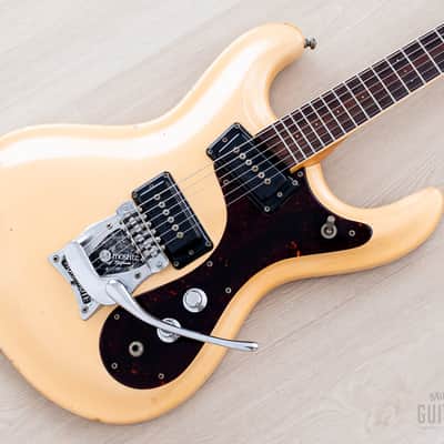 1993 Mosrite USA '65 Ventures Model Pearl White Built In Soul w/ Case, CoA
