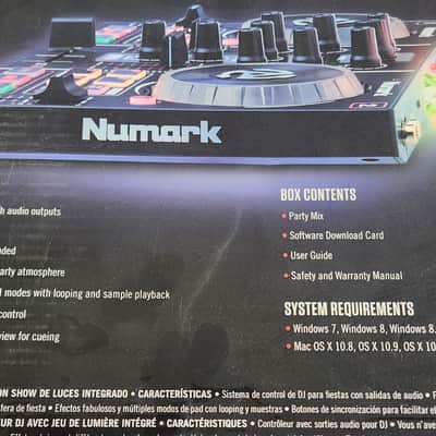 Numark PartyMix DJ Controller with Light Show 2010s - Black image 4