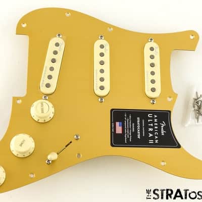 Fender American Ultra II Stratocaster GOLD LOADED PICKGUARD Strat S-1 Noiseless