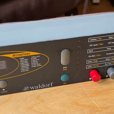 Waldorf Pulse Rackmount Synthesizer 1995 - Blue image 2