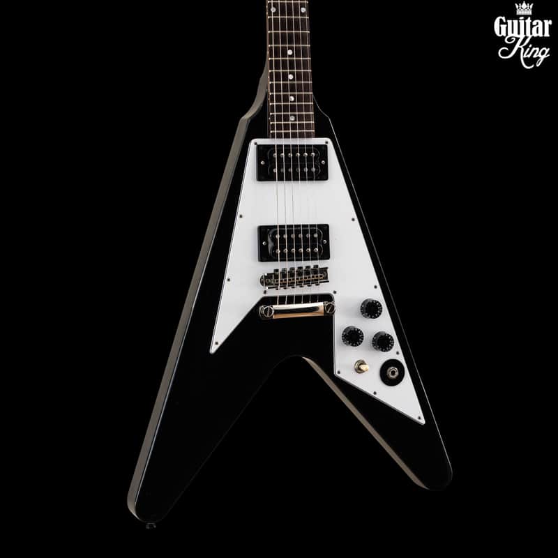 Epiphone Kirk Hammet Flying V Black with case Used Black