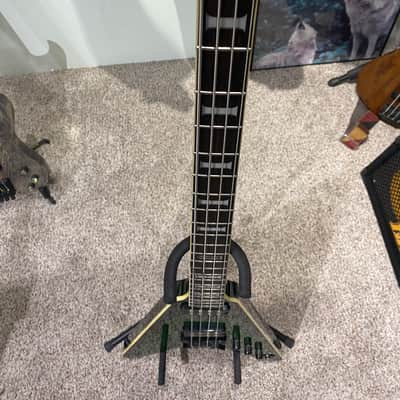 Dean Custom DOA Flying v 2008 #7 of 20 - Highly figured trans green image 5