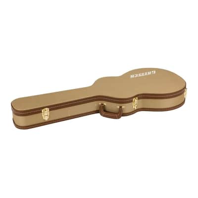 Gretsch G2420T Tweed Hard Shell Case with Center Storage Compartment and Plush Interior for Streamliner Electric Guitar (Brown) image 3