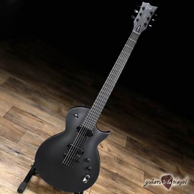 ESP LTD EC-1000 Baritone Fishman Fluence Guitar – Charcoal Metallic Satin image 1