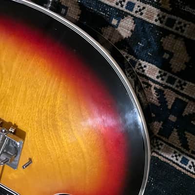 1970s Ventura Violin Bass Japan Sunburst FujiGen Teisco MIJ Hollow Body image 10