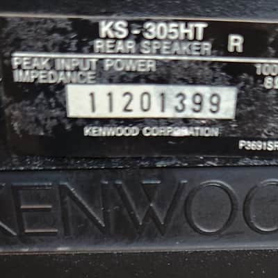 Kenwood Kenwood KS-305HT is a 4 -piece wired surround sound satellite speakers 90s - Black image 5