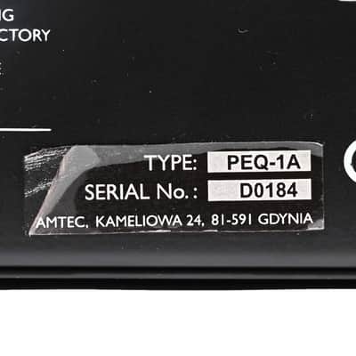 Amtec Program Equalizers PEQ-1A # D0184 image 6
