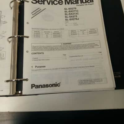 Lot of Vintage Panasonic CD Players/Amplifier Service Manuals SL-SW202-SU-HT500 image 3