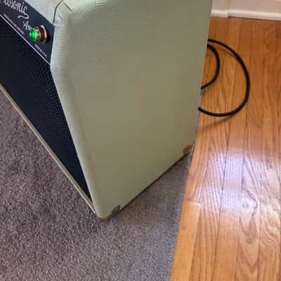 Fender Custom Shop Prosonic Professional Tube Amp Combo Green Lizard w/ foot switch & custom cover image 2