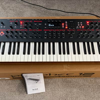 Dave Smith Instruments Prophet 12 61-Key 12-Voice Polyphonic Synthesizer 2013 - 2018 - Black with Wood Sides