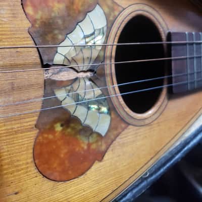 vintage unknown bowl back/Potato Bug Style Mandolin butterfly image 3