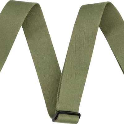 Fender SuperSoft Polyester 2" Guitar Strap, Olive image 1